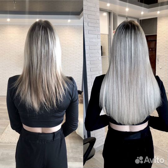 Коррекция наращённых волос