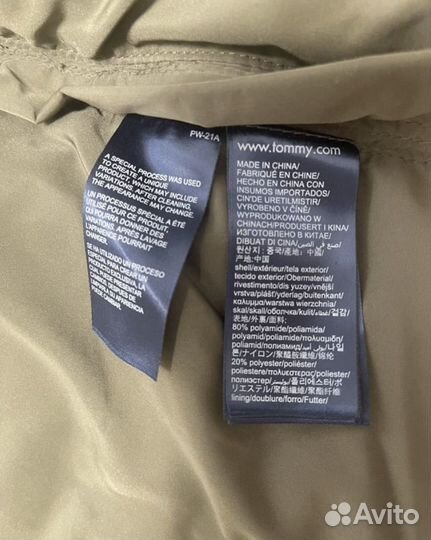 Tommy hilfiger пуховик