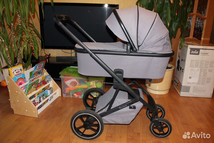 Коляска 2в1 Moon Style 2020, 2 в 1, цвет Stone