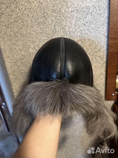 Шапка женская из чернобурки