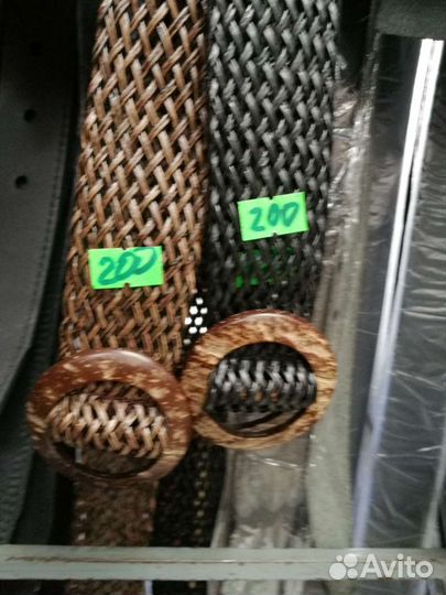 Ажурный женский ремень текстильный