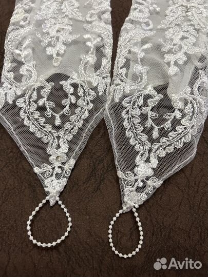 Перчатки свадебные