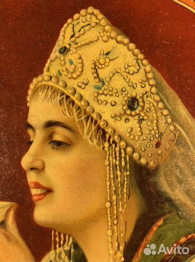 Старинная картина в русском стиле