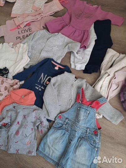 Вещи пакетом на девочку 74-80