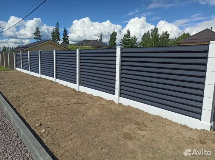 Забор жалюзи под ключ