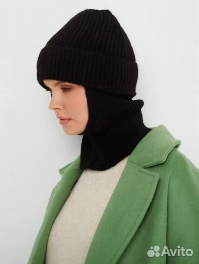 Шапка капор женская зимняя