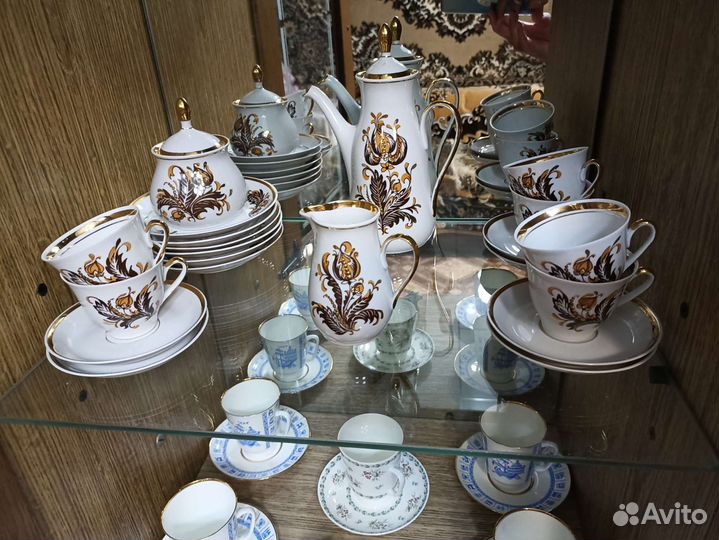 Сервизы чайный и кофейный новые СССР