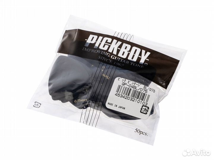 Pickboy GP-04BL/075 Celluloid Vintage Медиаторы