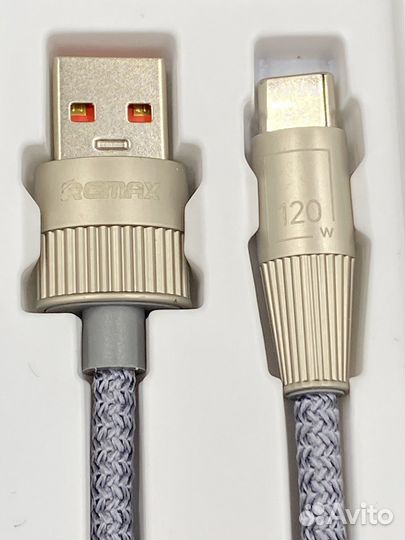 Кабель 120W 6A для ориг зарядных Xiaomi, infinix