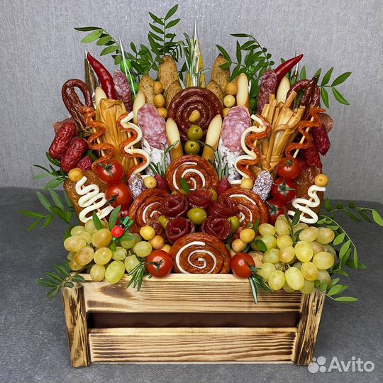 Съедобные мужские букеты