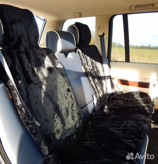 Меховые накидки на весь салон из 5 шт. (комплект)
