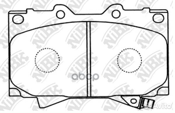 Колодки тормозные дисковые перед PN1411 NiBK