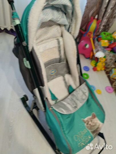 Детские санки коляска бу