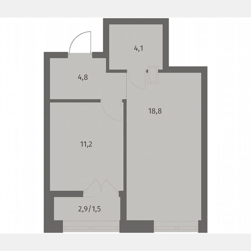 1-к. квартира, 40,4 м², 9/12 эт.