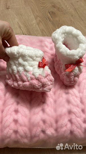 Детские пледы вязаные