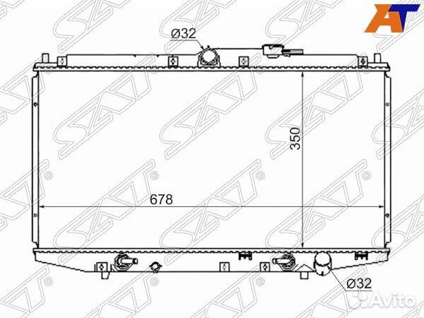 Радиатор honda accord USA