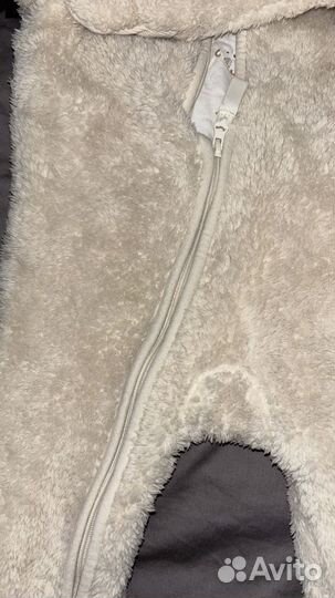 Меховой утепленный комбинезон для малыша