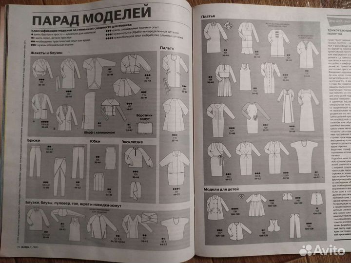 Журнал Бурда 11/2013, 2011, 3/2018, 9/2002, 1/2011