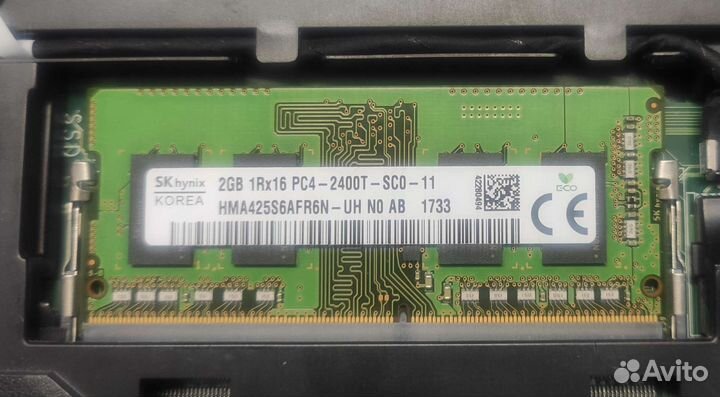 SO-dimm DDR4 2Гб/2400мгц