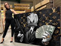 Картина Скрудж с деньгами, Луи Виттон