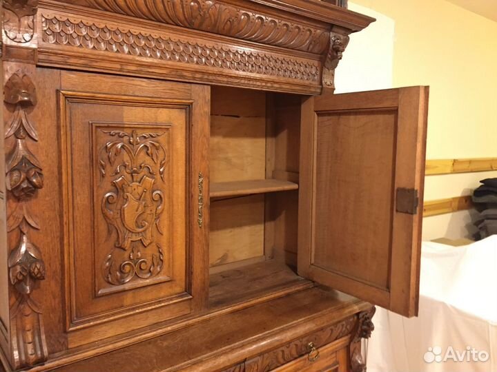 Старинный Буфет Горка массив дуба Голландия