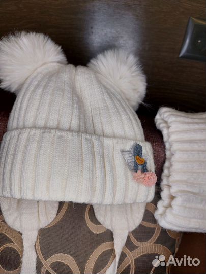 Комплект шапка, шарф