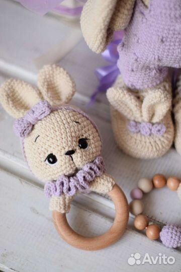 Игрушка, грызунок, погремушка, пинетки