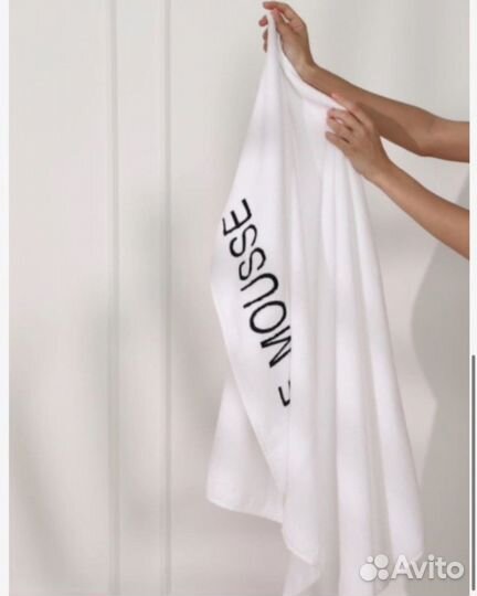 Полотенце Le Mousse белое новое 65 на 40см