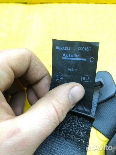 Ремень безопасности задний левый Renault Duster