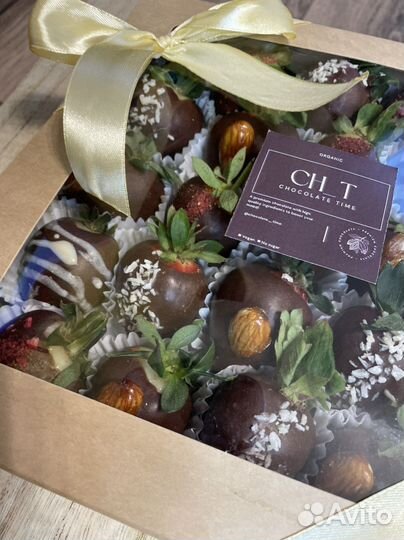 Клубника в шоколаде без сахара