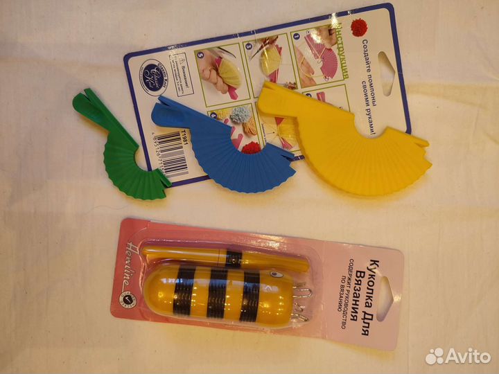 Устройство для помпонов. Куколка для вязания