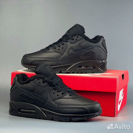 Кроссовки Nike air max 90 зима с мехом