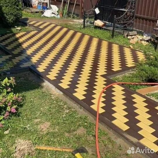 Благоустройство с укладкой тротуарной плитки