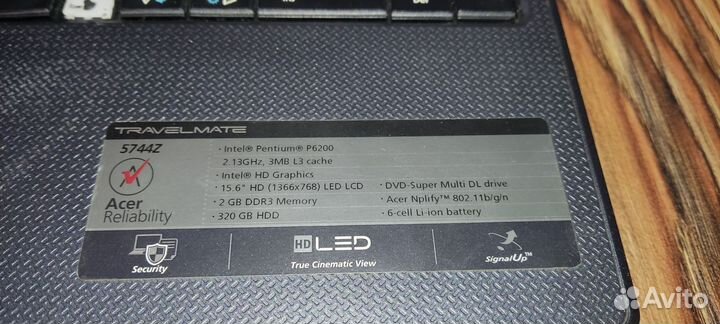 Ноутбук Acer Travelmate 5744Z