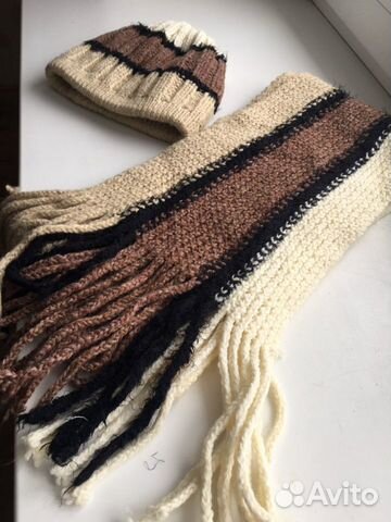 Шапочка с шарфом