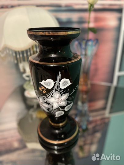 Ваза для цветов богемия чехия