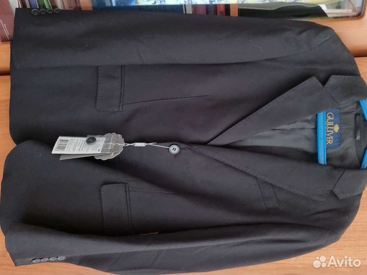 Пиджак школьный новый рост 170 черный