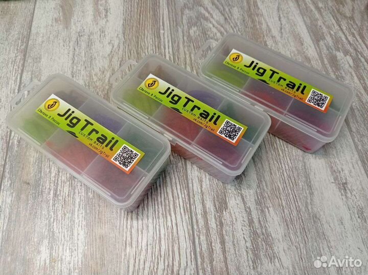 Набор силиконовых приманок JigTrail Mix 12x6