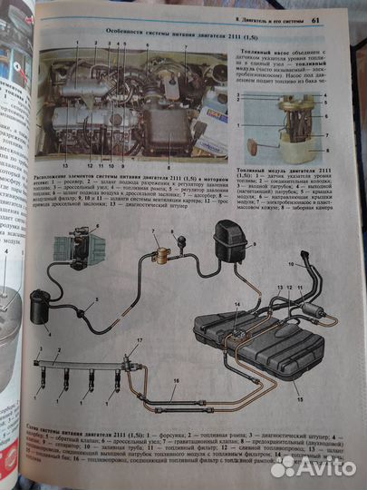 Каталог LADA Samara c двигателями 1,5,i и 1,6i
