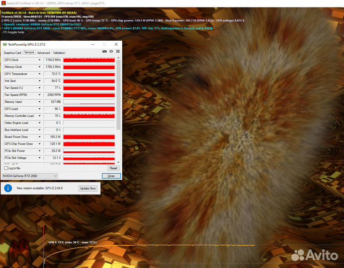 Игровая видеокарта RTX 2060 6gb gigabyte