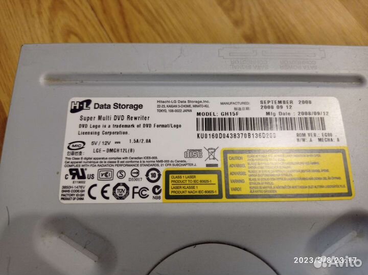 Дисковод для пк модель GH15F