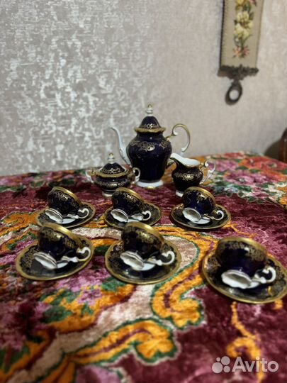 Кофейный сервиз веймар кобальт