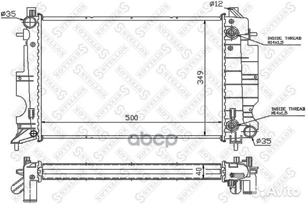 10-26229-SX радиатор системы охлаждения АКПП S