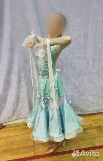 Платье для бальных танцев юниоры 1 стандарт