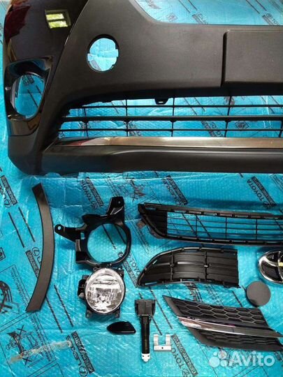 Бампер передний Рав 4 (4) в сборе 2013-2015