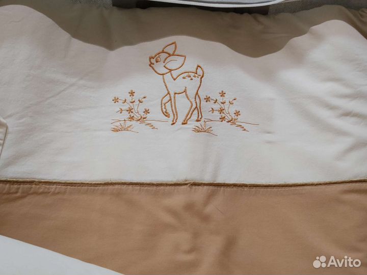 Бортики в кроватку+балдахин+кпб