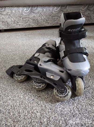 Роликовые коньки детские раздвижные р. 31-34