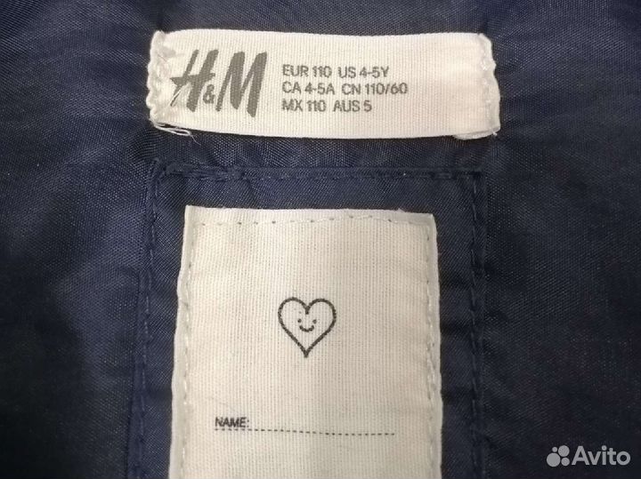 Куртка зимняя H&M 110 размера