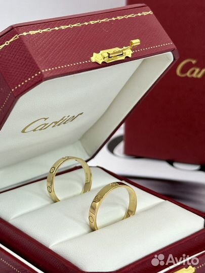 Обручальные золотые кольца Cartier Love