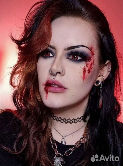 Линзы красные